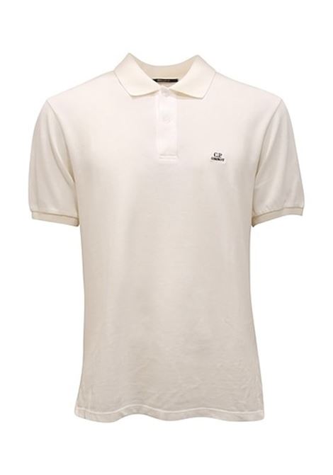 polo logo uomo bianca C.P. COMPANY | 18CMPL065A-005263W103